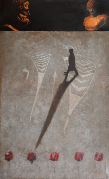 제목이 "La Elegida"인 미술작품 Juan Álvarez Cebrián로, 원작, 기름 목재 패널에 장착됨