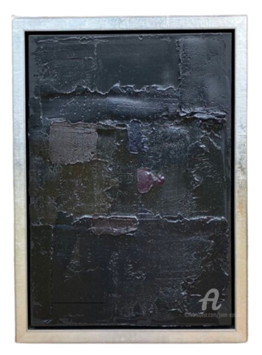 Картина под названием "BLACK 101" - Juan Aponte, Подлинное произведение искусства, Масло