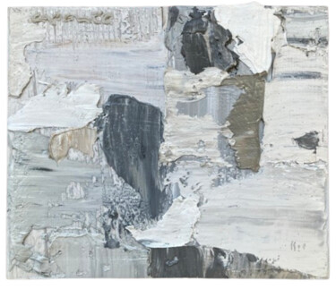 Peinture intitulée "GRAY 2" par Juan Aponte, Œuvre d'art originale, Huile