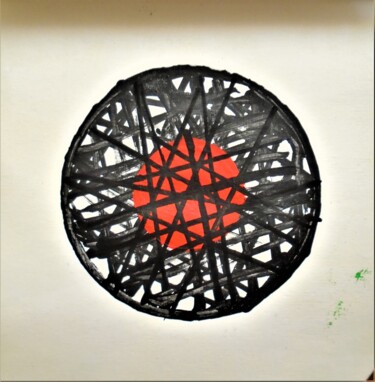 Pintura titulada "atrapat" por Joan Carles.Dibuixosipintures, Obra de arte original, Acrílico