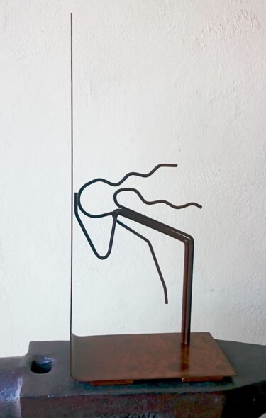 Sculpture titled ""VOYEUR"" by Juan Carlos Sánchez De La Nieta, Original Artwork, Metals