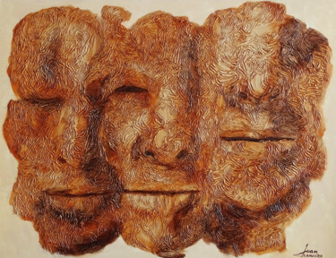 Pintura titulada "Amigos" por Juan Chamizo, Obra de arte original, Acrílico Montado en Bastidor de camilla de madera