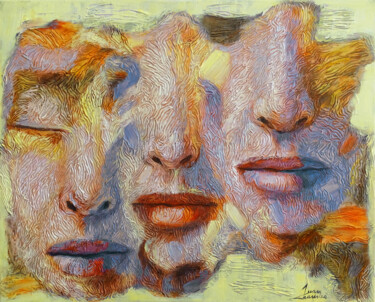Peinture intitulée "Sol y viento" par Juan Chamizo, Œuvre d'art originale, Acrylique Monté sur Châssis en bois