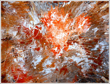 Malarstwo zatytułowany „Supernova” autorstwa Juan Deluka, Oryginalna praca, Akryl