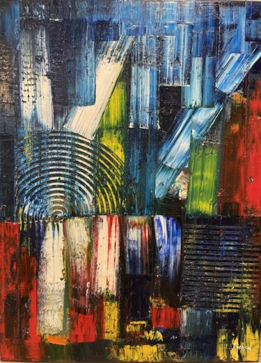 Malerei mit dem Titel "New York City 3" von Juan José Garay, Original-Kunstwerk, Öl