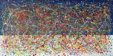 Картина под названием "Sea of Glass" - Juan José Garay, Подлинное произведение искусства, Акрил Установлен на Деревянная рам…