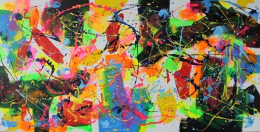 Peinture intitulée "Color Mosaic" par Juan José Garay, Œuvre d'art originale, Acrylique Monté sur Châssis en bois