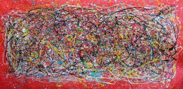 Pintura titulada "Red Natural Desire" por Juan José Garay, Obra de arte original, Acrílico Montado en Bastidor de camilla de…
