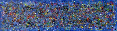 Pintura intitulada "Blue Stellar" por Juan José Garay, Obras de arte originais, Acrílico