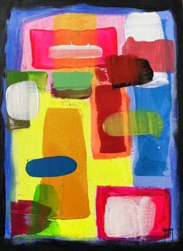 Painting titled "Real 16" by Juan José Garay, Original Artwork, Acrylic Mounted on Other rigid panel