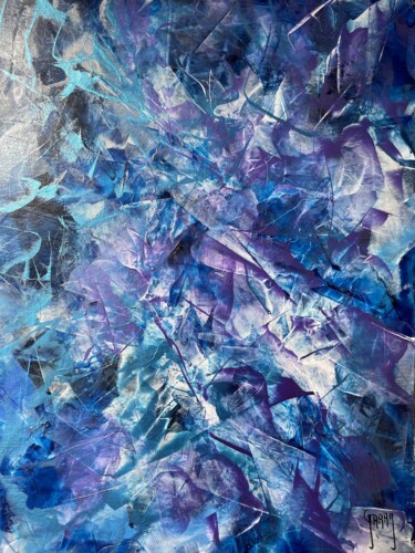 Pintura titulada "Blue Stellar 005" por Juan José Garay, Obra de arte original, Acrílico Montado en Otro panel rígido