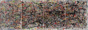 Pintura titulada "Rhythm of Color in…" por Juan José Garay, Obra de arte original, Acrílico Montado en Otro panel rígido