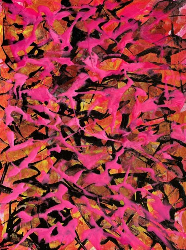 Peinture intitulée "Pink" par Juan José Garay, Œuvre d'art originale, Acrylique Monté sur Autre panneau rigide