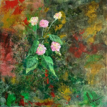 Pintura titulada "Flores de verano si…" por Juan José Molina Gallardo, Obra de arte original, Oleo