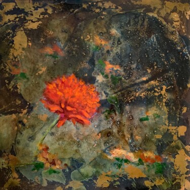Pintura titulada "Flor roja de verano" por Juan José Molina Gallardo, Obra de arte original, Oleo