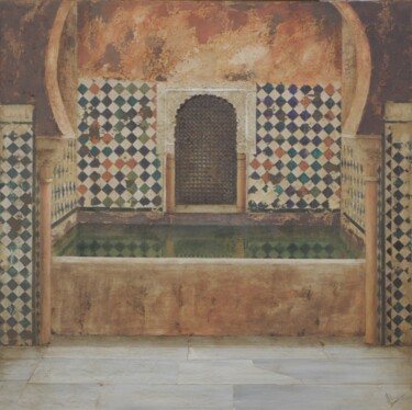 Pintura titulada "Baño árabe III" por Juan José Molina Gallardo, Obra de arte original, Oleo