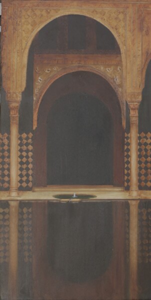 Pittura intitolato "Puerta árabe" da Juan José Molina Gallardo, Opera d'arte originale, Olio