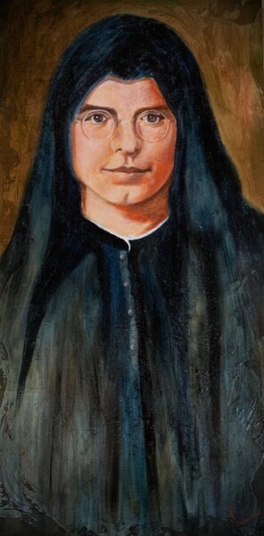Peinture intitulée "Madre Esperanza, re…" par Juan José Molina Gallardo, Œuvre d'art originale, Huile