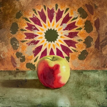 Painting titled "Manzana I" by Juan José Molina Gallardo, Original Artwork, Oil