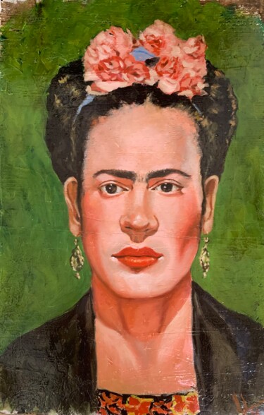 Pintura intitulada "FRIDA KAHLO" por Juan José Molina Gallardo, Obras de arte originais, Óleo