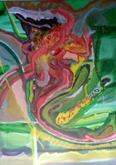Картина под названием "Nova 2" - Juan Luis Gandulfo, Подлинное произведение искусства, Акрил