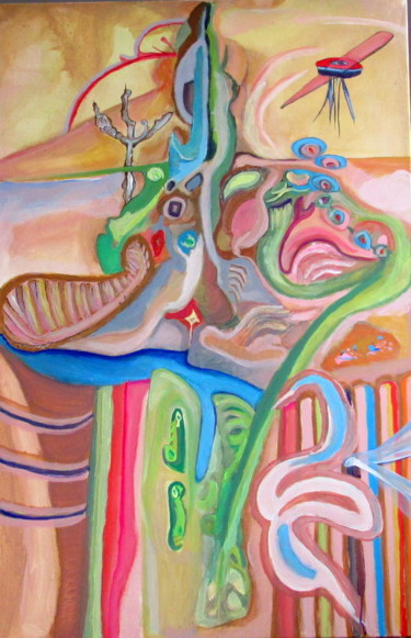 Painting titled "ENTIER" by Juan Luis Gandulfo, Original Artwork, Acrylic