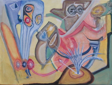 Malerei mit dem Titel "REGARD" von Juan Luis Gandulfo, Original-Kunstwerk, Acryl