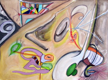 Painting titled "TEMPO" by Juan Luis Gandulfo, Original Artwork, Acrylic