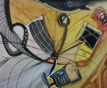 Картина под названием "ORBITAL" - Juan Luis Gandulfo, Подлинное произведение искусства, Акрил Установлен на Деревянная рама…