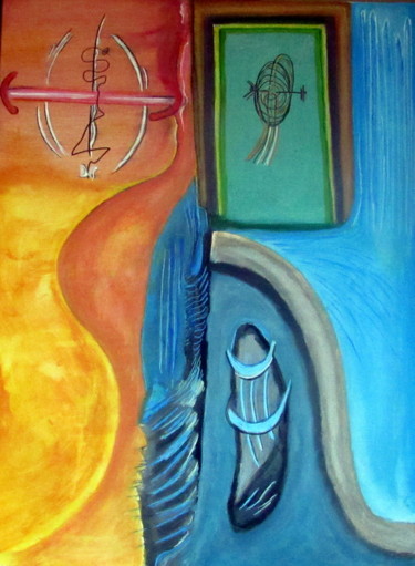 Painting titled "NATURAL" by Juan Luis Gandulfo, Original Artwork, Acrylic Mounted on Wood Stretcher frame