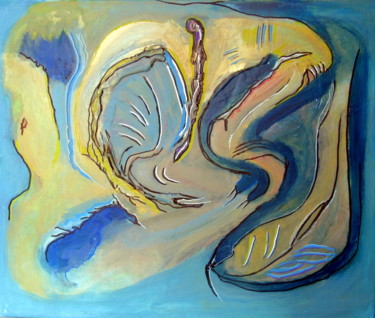 Pintura titulada "RHAPSODIE EN BLEU" por Juan Luis Gandulfo, Obra de arte original, Acrílico Montado en Bastidor de camilla…