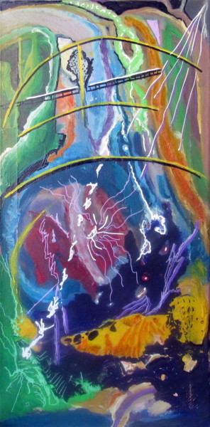 Pintura titulada "ASTRAL" por Juan Luis Gandulfo, Obra de arte original, Acrílico Montado en Bastidor de camilla de madera