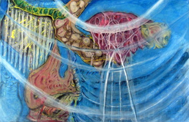 Картина под названием "INONDATION" - Juan Luis Gandulfo, Подлинное произведение искусства, Акрил Установлен на Деревянная ра…