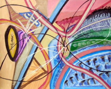 Картина под названием "COLORES 2" - Juan Luis Gandulfo, Подлинное произведение искусства, Акрил Установлен на Деревянная рам…