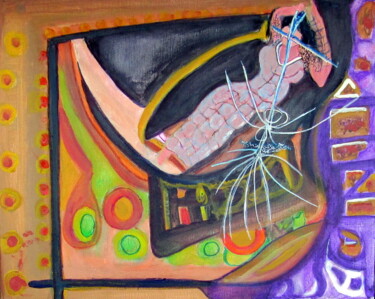 Painting titled "MAJA" by Juan Luis Gandulfo, Original Artwork, Acrylic Mounted on Wood Stretcher frame