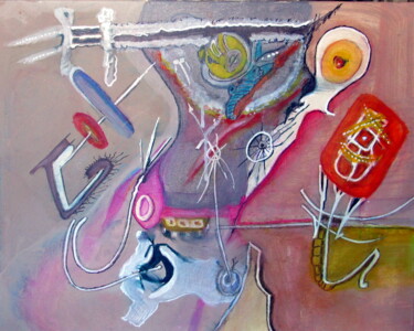 Картина под названием "Espacio Libre" - Juan Luis Gandulfo, Подлинное произведение искусства, Акрил Установлен на Деревянная…