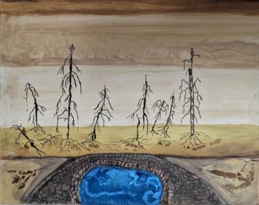 Peinture intitulée "SEQUIA" par Juan Luis Gandulfo, Œuvre d'art originale, Acrylique Monté sur Châssis en bois