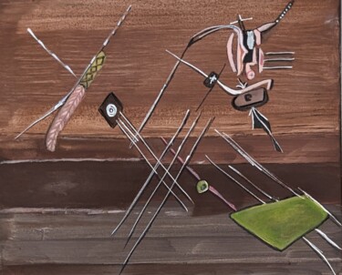 Peinture intitulée "RAYOS Y TORMENTAS" par Juan Luis Gandulfo, Œuvre d'art originale, Acrylique Monté sur Châssis en bois