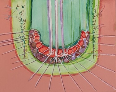 Ζωγραφική με τίτλο "MUSICAL" από Juan Luis Gandulfo, Αυθεντικά έργα τέχνης, Ακρυλικό Τοποθετήθηκε στο Ξύλινο φορείο σκελετό