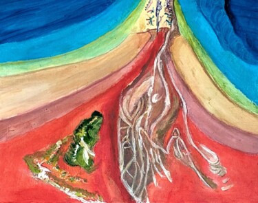 Картина под названием "EMERGENTE" - Juan Luis Gandulfo, Подлинное произведение искусства, Акрил Установлен на Деревянная рам…