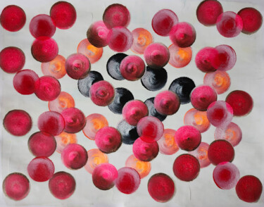 Pittura intitolato "Bubbles 24/2" da Juan Mildenberger, Opera d'arte originale, Acrilico