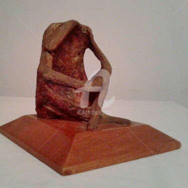 Escultura titulada "pensante" por Juan Rojas, Obra de arte original