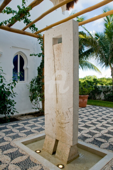 Escultura intitulada "HOMBRE" por Juan Rojas, Obras de arte originais, Pedra