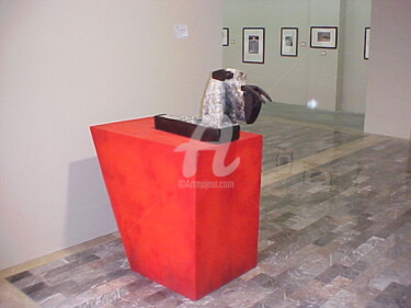 Sculpture intitulée "Peligro en extinció…" par Juan Rojas, Œuvre d'art originale, Pierre