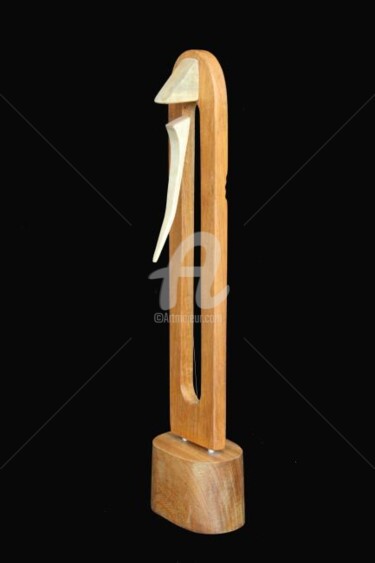 Sculpture titled "RAIZ" by Juan Rojas, Original Artwork, Wood