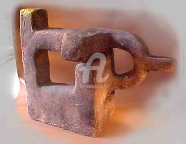 Скульптура под названием "signo 1" - Juan Rojas, Подлинное произведение искусства