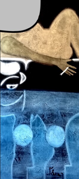 Картина под названием "EUROPE" - Juan Saenz, Подлинное произведение искусства, Масло Установлен на Деревянная рама для носил…