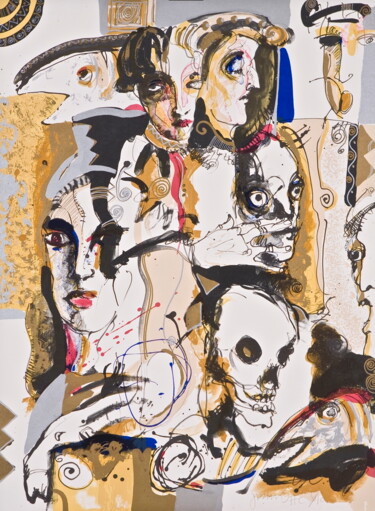 Contabulacion Printmaking titled "Contabulacion" by Juan Sebastian Barbera, Original Art, Lithography