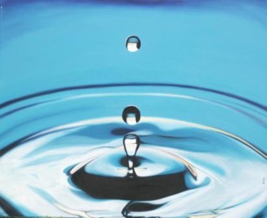 Pintura titulada "Gota de agua" por Kaia Ariaudo, Obra de arte original
