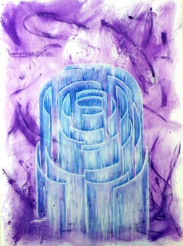 Pittura intitolato "labirinto" da Juanita Capogna, Opera d'arte originale